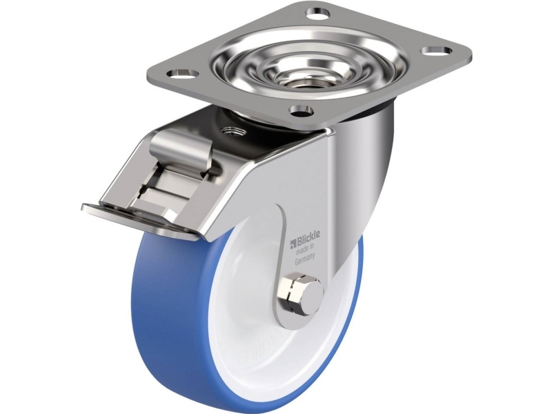 Blickle 942091 LEX-POTHS 100G-FI styrhjul i rostfritt stål, hjuldiameter: 100 mm, bärförmåga (max): 150 kg, 1 st | Verktyg & Verkstad - Infästning - Övriga Infästning | GameStuff