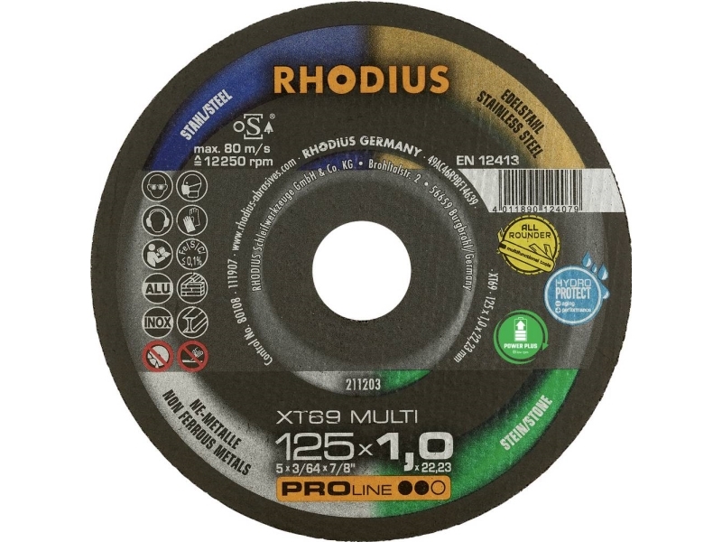Rhodius XT69 MULTI 211566 skärskiva 25 st | Verktyg & Verkstad - Handverktyg - Tillbehör til Handverktyg | GameStuff