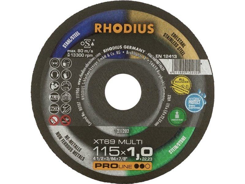 Rhodius XT69 MULTI 211707 skärskiva 50 st | Verktyg & Verkstad - Handverktyg - Tillbehör til Handverktyg | GameStuff