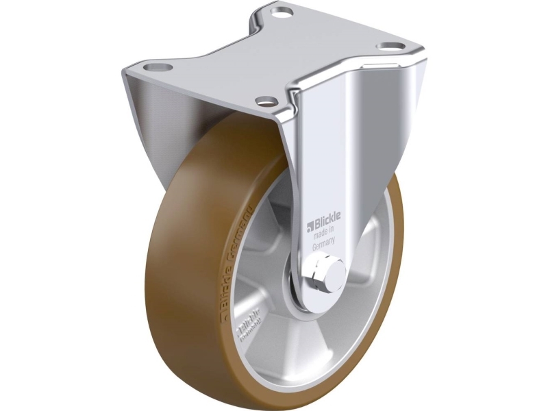 Blickle 915942 B-Alb 125K Feststellrad/Stahlrad, Raddurchmesser 125 Mm, Tragkraft Max. 250 Kg (1 Stk)