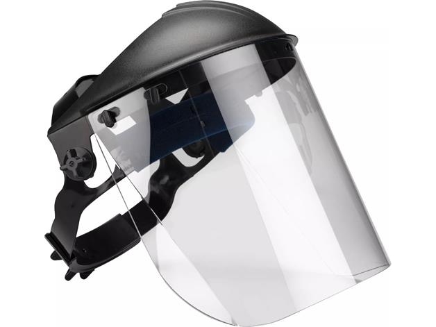 OX-ON ansigtsskærm One Size - M/pandeskjold & opklappeligt visir i slagfast polykarbonat