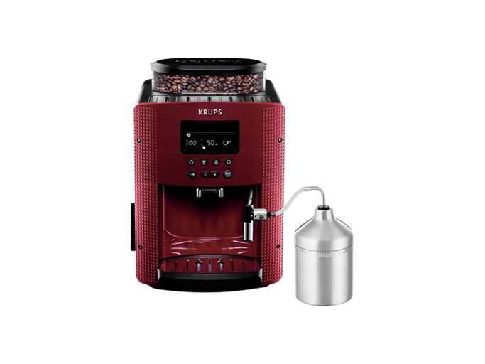 Krups Essential Ea816570 Espressomaskine Kaffebønner Indbygget Kværn 1450 Rød