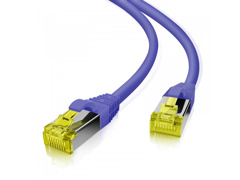 Helos 191053, 15 M, Cat6a, S/Ftp (S-Stp), Rj-45, Rj-45, Lilla