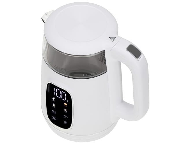 Virdulys Elektr.vird.su temp.reg 1.7 L Adler AD-1305 baltas-sid. | Köksapparater - Juice, is och vatten - Vattenkokare | GameStuff