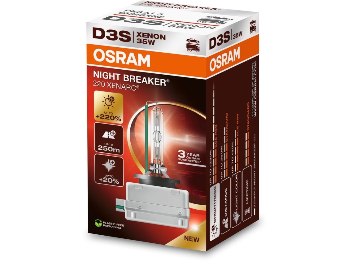 Osram Automotive 66340XN2 Xenon lyskilde XENARC NIGHT BREAKER® 220 D3S 35 W 42 V | Bilvård & Biltillbehör - Belysning - Xenon Billampor | GameStuff