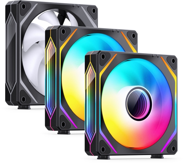 Jonsbo Zl-120B Pwm Argb Korpuso Ventiliatorius 3Er Pack, - 120Mm, Juodos Spalvos
