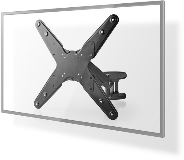 Nedis Tvwm2732bk, 75 X 75 Mm, 400 X 400 Mm, 0 - 20°, 180°, Acrylonitrilbutadienstyren, Stål, Sort
