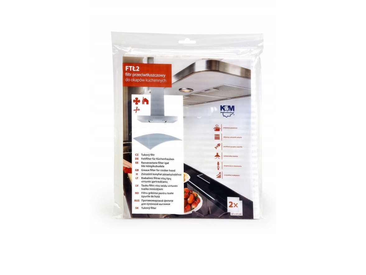 K_M Grease Filter For Cooker Hood Lt Ftl2 X2