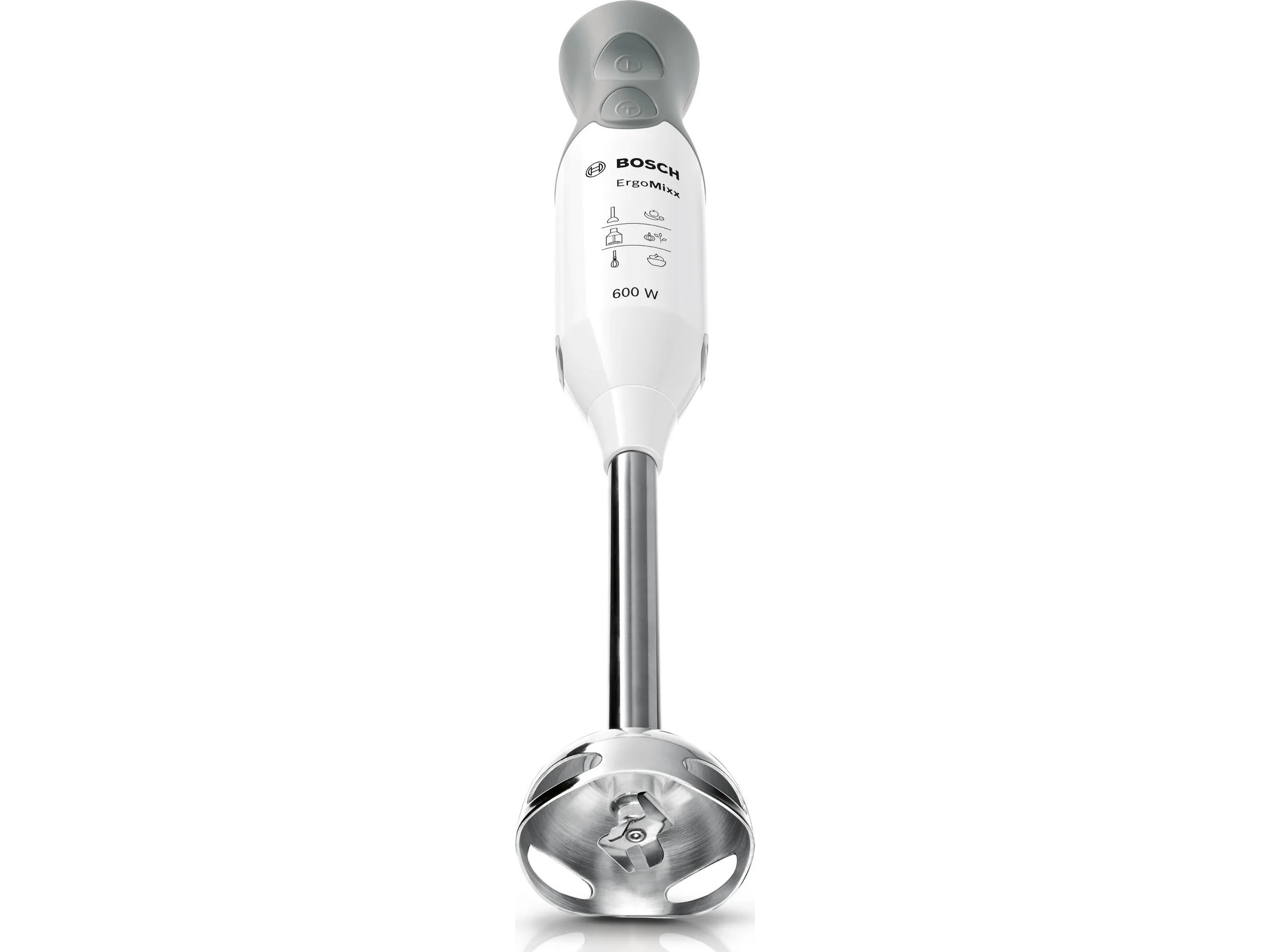 Bosch ErgoMixx MSM66120 - Stavblender - 600 W - hvid, telegrå