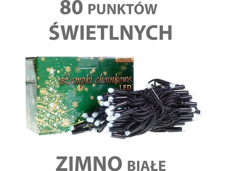 Juletræslys Rum-Lux udendørs LZ-LED-80G hvid