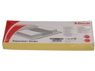 Esselte Skillekort I Karton 1/3 A4 100 Stk Gul (Et6948)