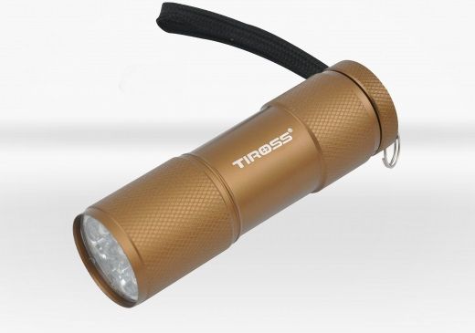 Tiross Ts-733 Lommelygte Med Batteri 9 Led