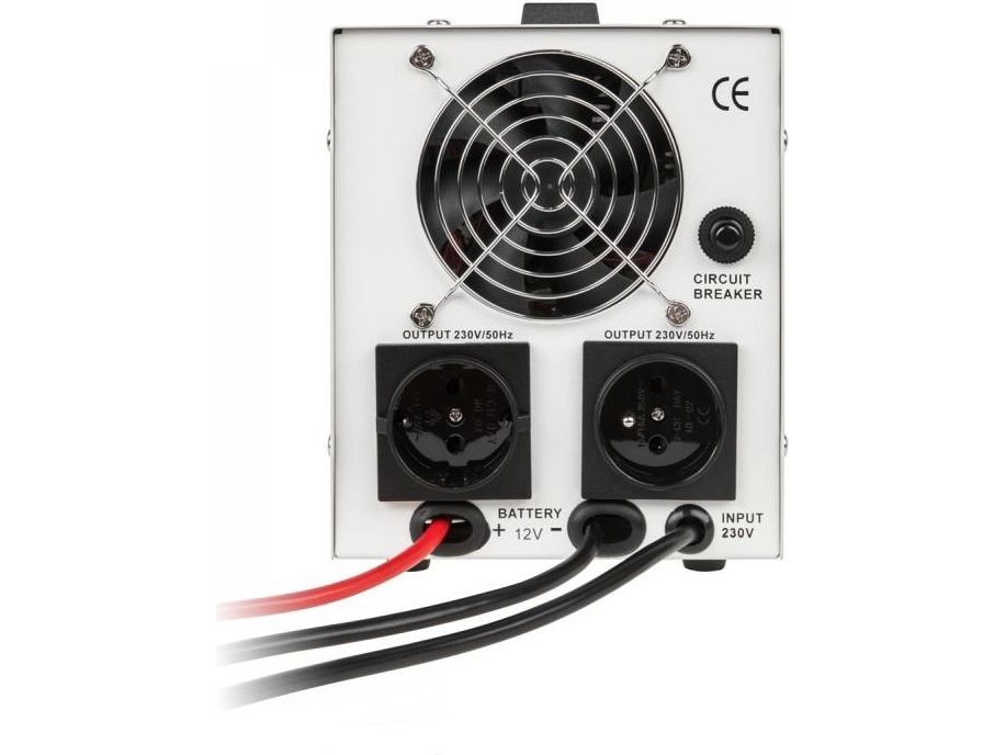 Uafbrydelig Strømforsyning 300W 12V/230Vac Sinus Kemot - Hvid