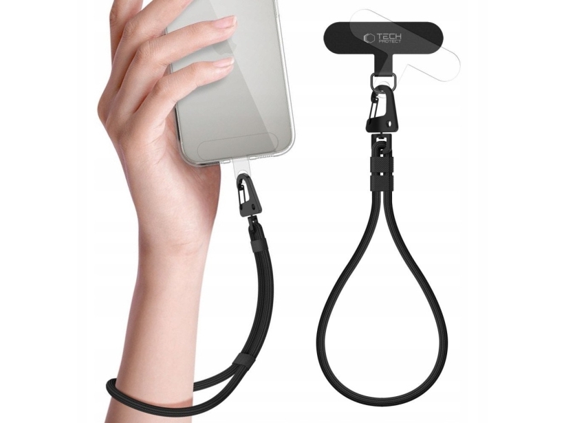 Tech-Protect C8s Rope Wrist Strap Black