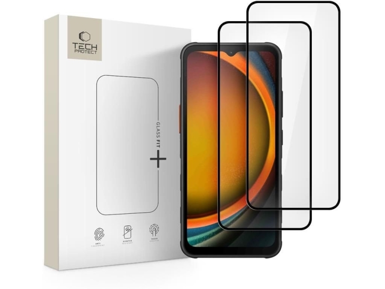Szkło Hartowane Tech-Protect Glass Fit+ 2-Pack Galaxy Xcover 7 / 7 Pro Black