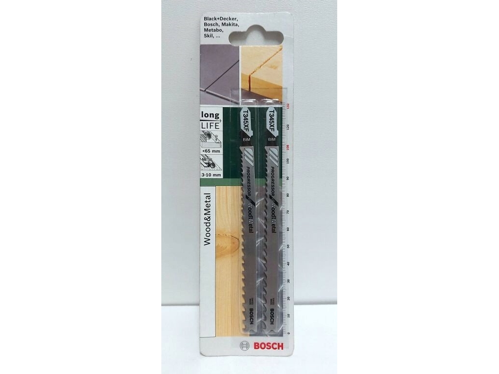 Bosch Accessories 2609256737 Jigsaw Klinge Bimetal T 345 Xf 2 Stk