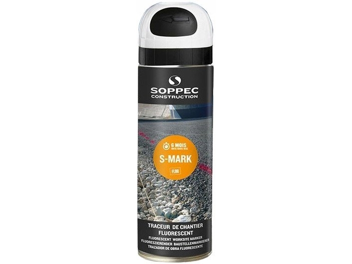 Fluorescerende markeringsspray hvid 500 ml S-MARK