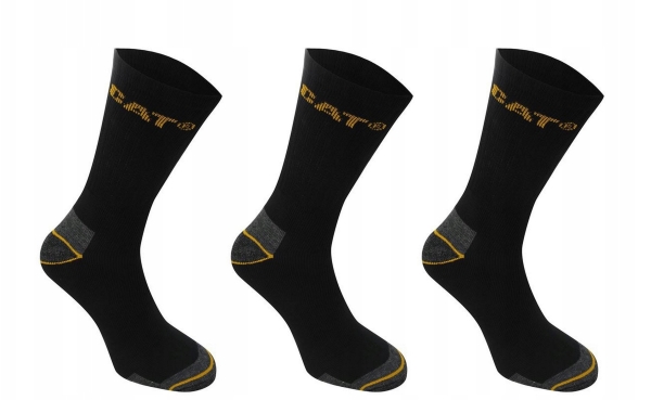 Mens work socks CAT, DYP394 black, size 46/50, 3 pairs | Sport & Träning - Skor - Stövlar | GameStuff