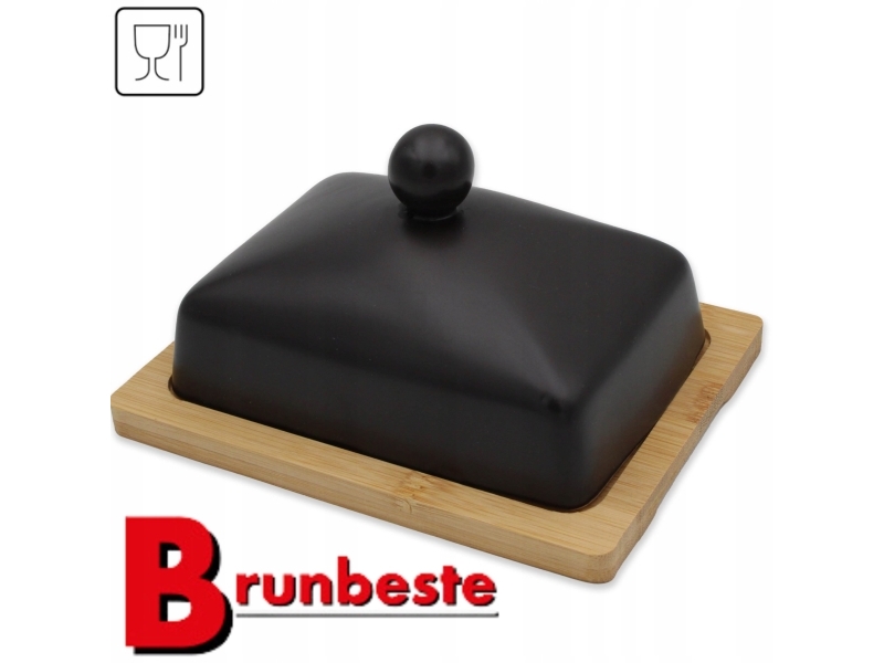 KERAAMINEN VOIMALAUTANEN BAMBU LAUTASELLA BRUNBESTE BB-4502