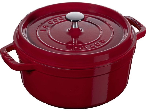 Staub La Cocotte Puodas Støbejern Apvalus 3,85 Ltr, Bordeaux