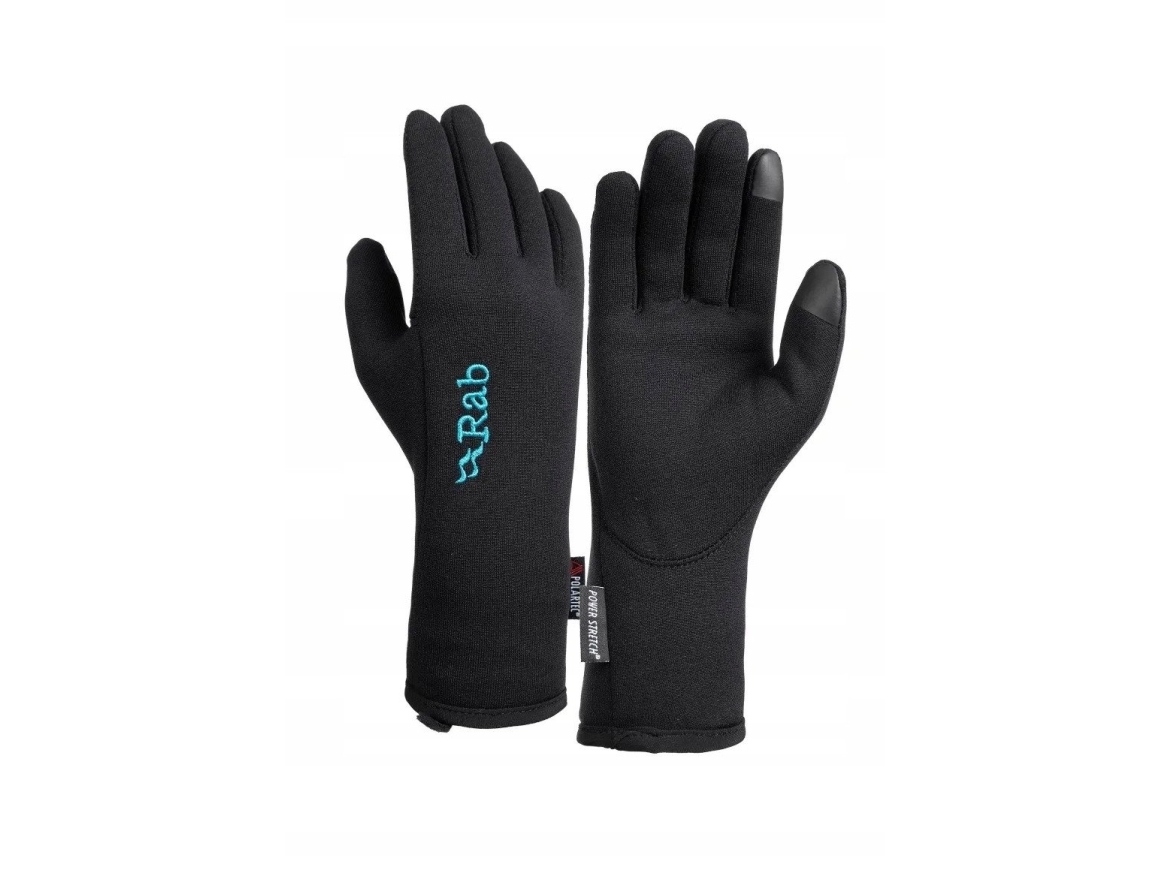 Rękawice Power Stretch Contact Women-Black-L Rab