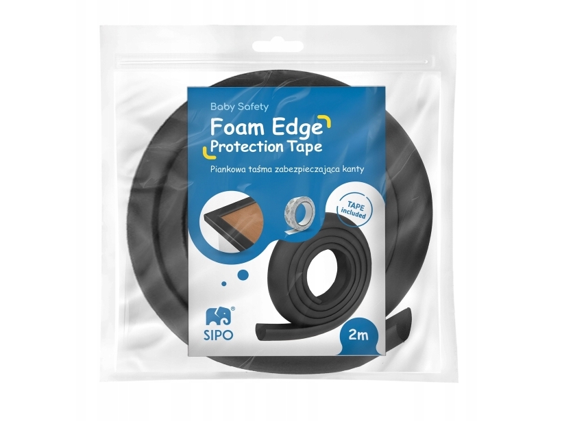 Kantbeskyttelsestape Sipo SBS-T11-F2, sort