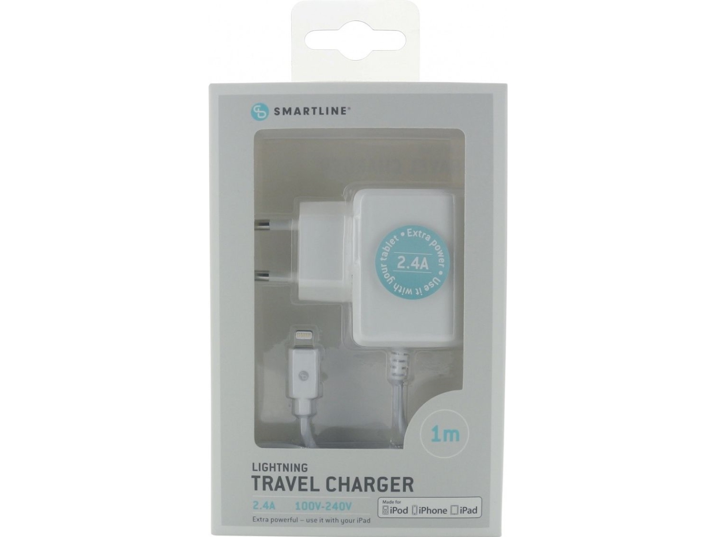 Holdit 2.4A Charger, White (611726)