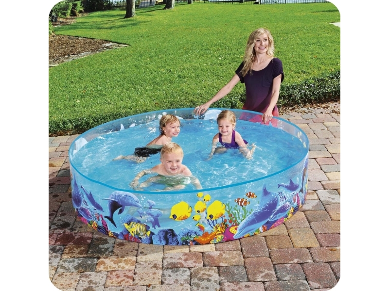 Bestway 55030, Oppustelig Pool, 749 L, Rund, 2 År, Pvc, Vinyl, Flerfarvet