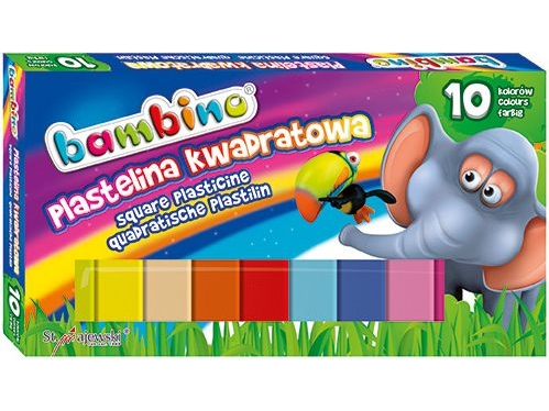 Plasticine Square 10Kol Bambino P10 Majewski