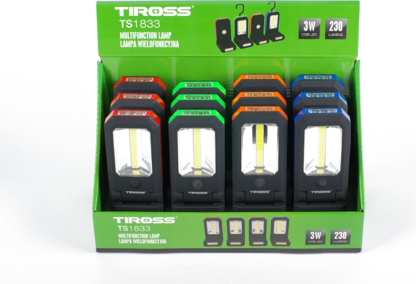 TIROSS ficklampa 3W COB magnet TS-1833 | Belysning - Annan belysning - Ficklampa | GameStuff