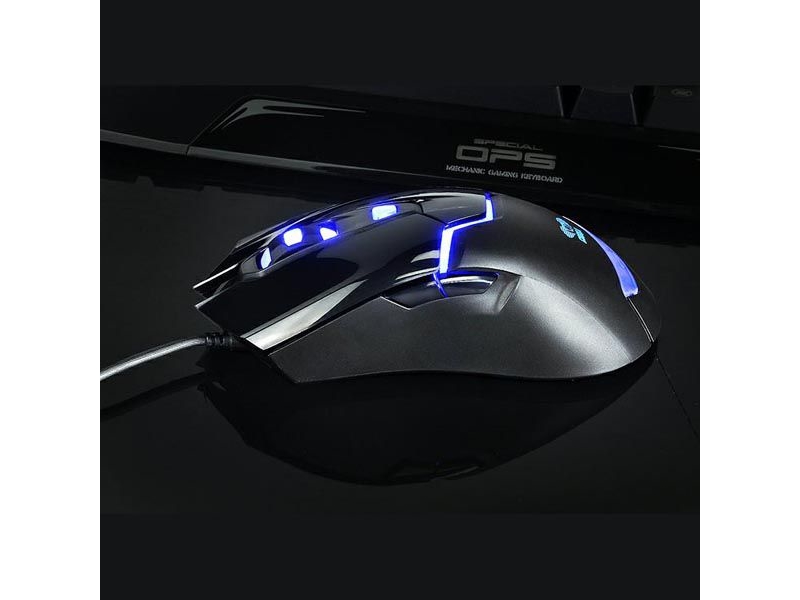 E-Blue E-Mėlyna E-Mėlynas Cobra 622 Pelė Su Laidu, Juoda, 1600Dpi