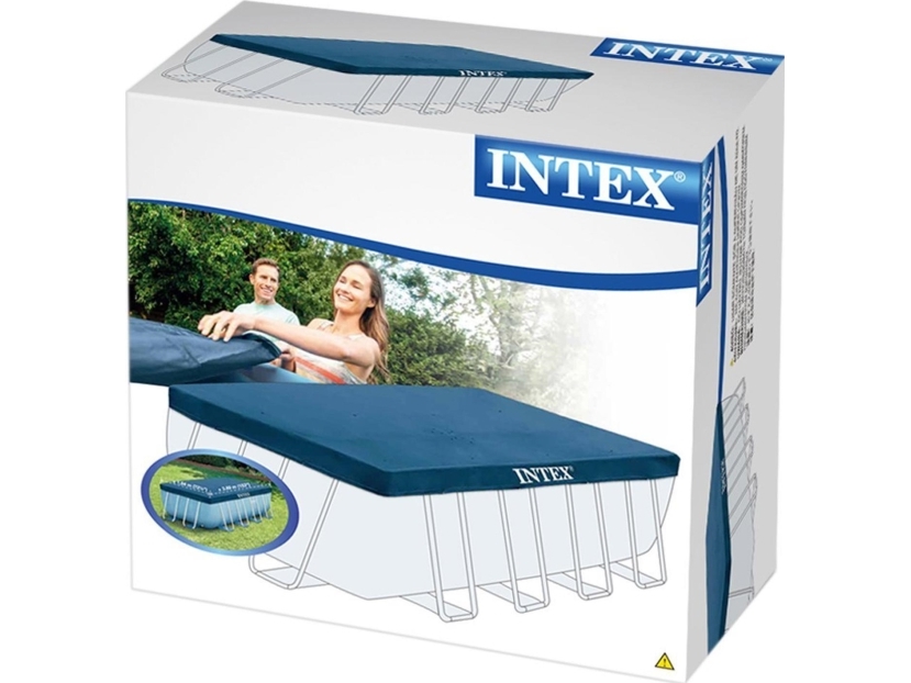 Intex 28037, Poolafdækning, Pool Over Jorden, Rektangulær, Blå, Pvc, Polyethylen, 2000 Mm