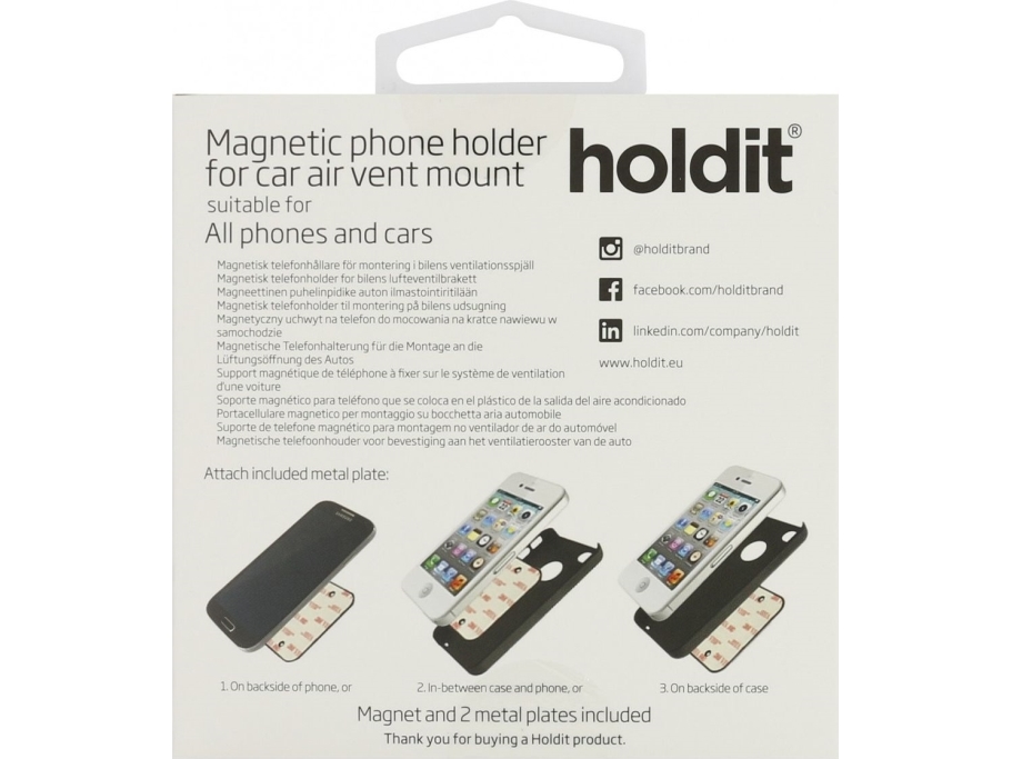 Holdit Magnetisk Bilholder Square 612681