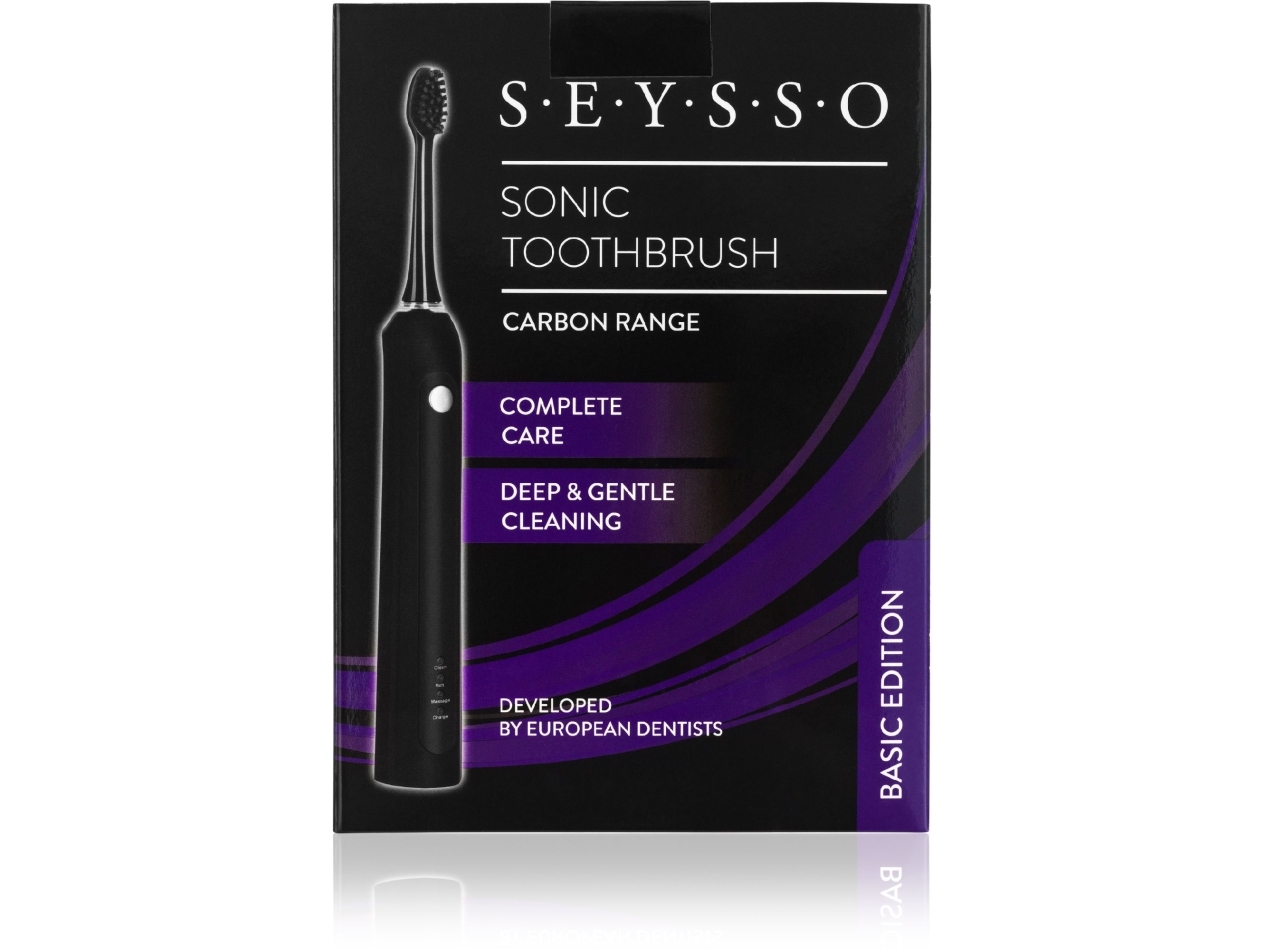 Seysso Carbon Basic Black Se005blk Sonic Toothbrush