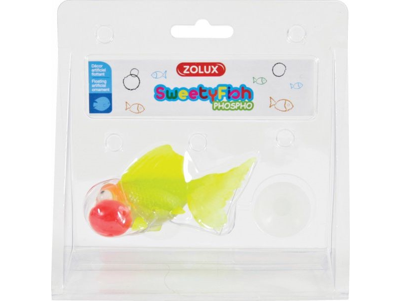 Zolux Aquarium Decoration Sweetyfish Phospho Bubble Fish