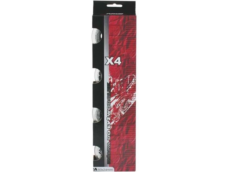 Nils Extreme 80x24 82A genomskinliga PU-hjul (16-30-017) | Utomhusleksaker - Gå / Löpande fordon - Löphjul | GameStuff