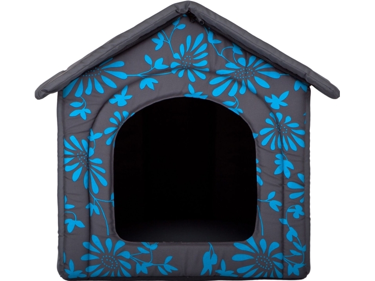 Hobbydog Knop I Blå Blomster - R3