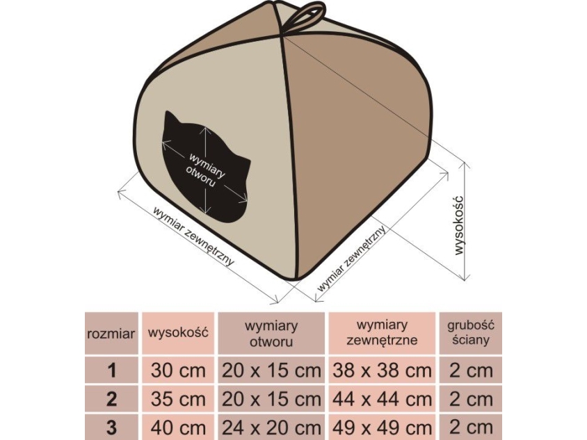 HOBBYDOG Igloo booth - Light brown with paws R3 | Sällskapsdjur - Katt - Kattens sovplads | GameStuff