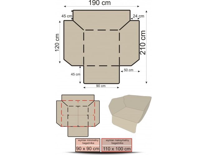 Hobbydog Universal tavaratilan suojus - harmaa