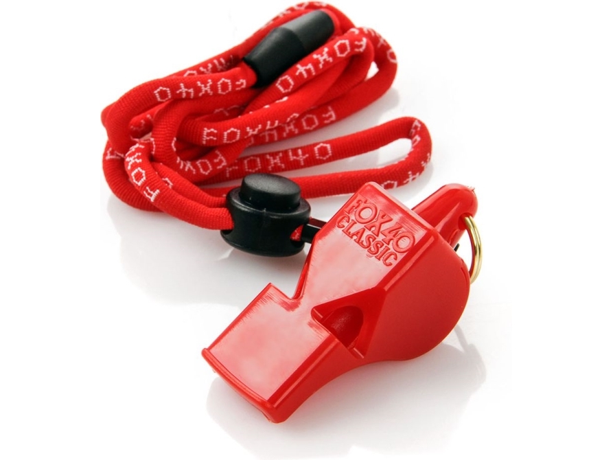 GWIZDEK FOX 40 CLASSIC SAFETY rød + snor 9903-0108