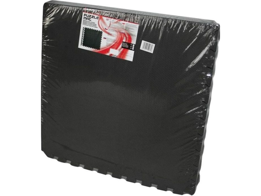 HMS beskyttelsesmåtte MP12 122 cm x 122 cm x 1,2 cm sort