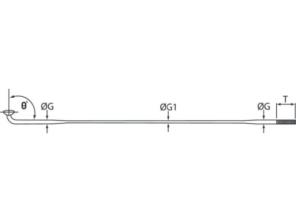 Cn Spoke DB474 2.0-1.5-2.0 eger i rustfrit stål 272mm sort 36stk.