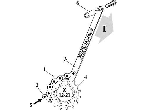 Okbaby Rohloff Hg-Ig Check Kassetteslidmåler (Rol-3100)