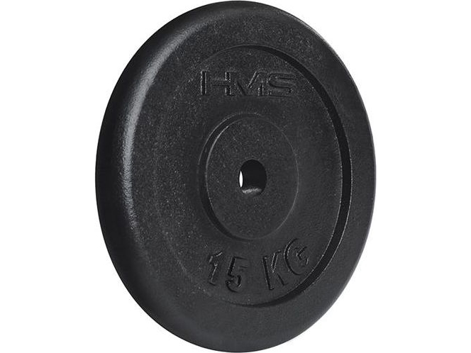 HMS Black-platta 15 kg (17-61-005) | Sport & Träning - Sportutrustning - Fitness | GameStuff