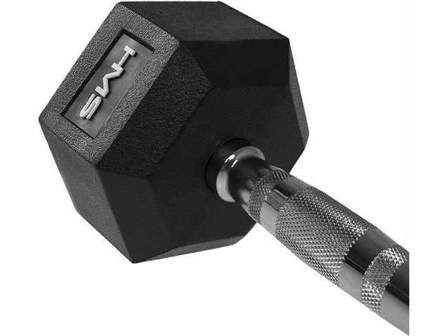 HMS HEX-PRO håndvægt 45 kg - gummibelagt sekskant
