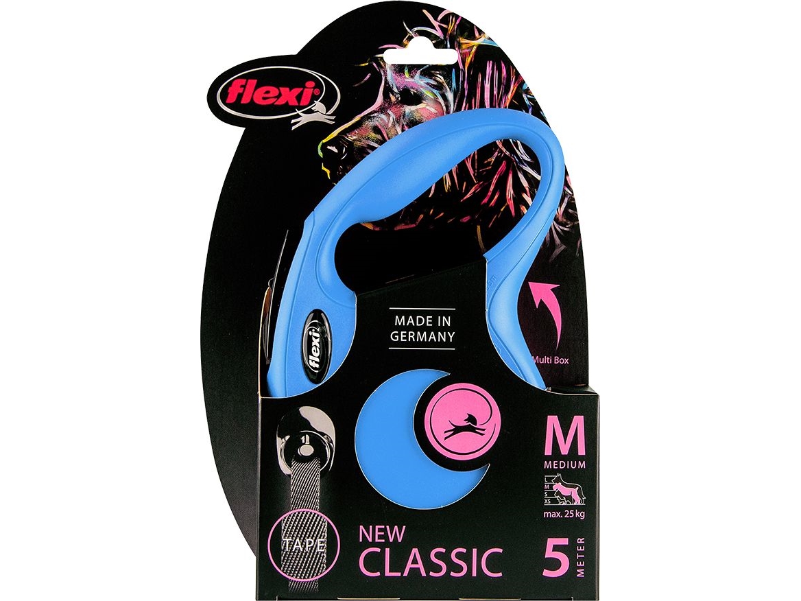flexi New Classic tejp M, 5M, 25KG, blå | Djurmärken - Tillbehör - Flexi | GameStuff