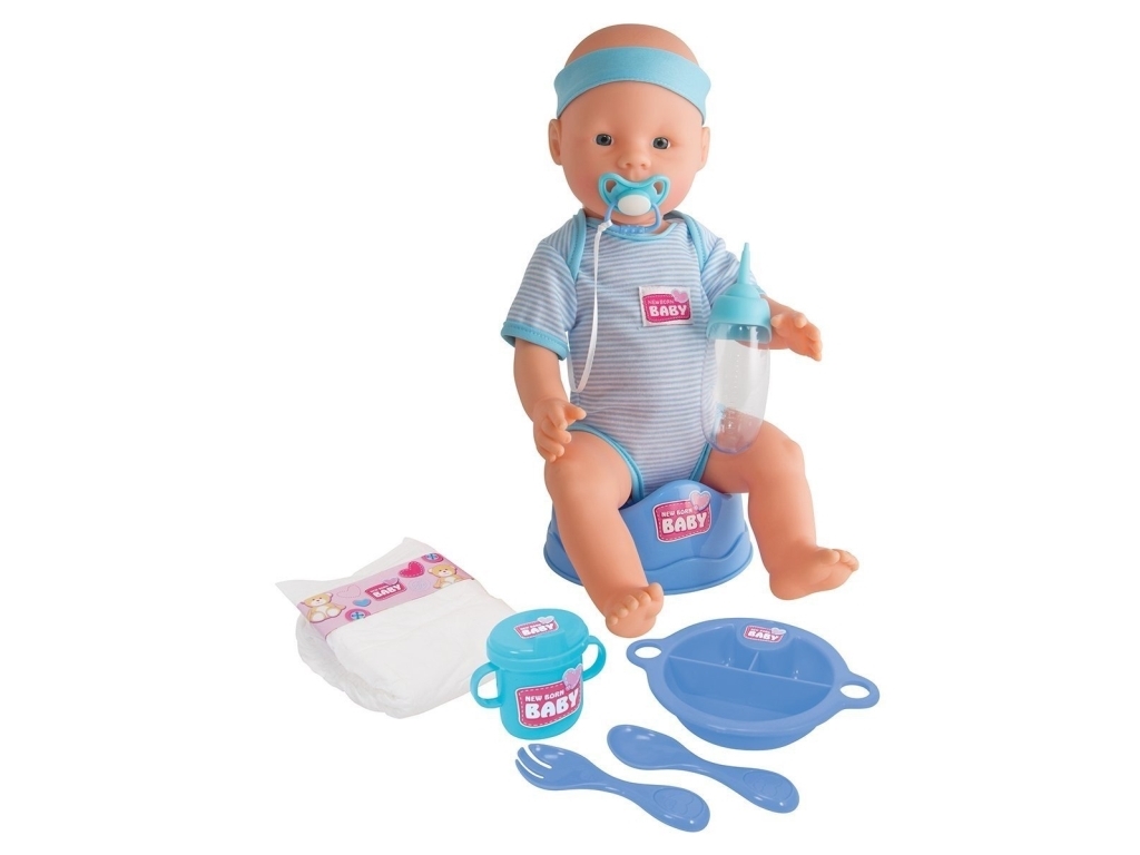 Simba New Born Baby - babydukke 43 cm med tilbehør