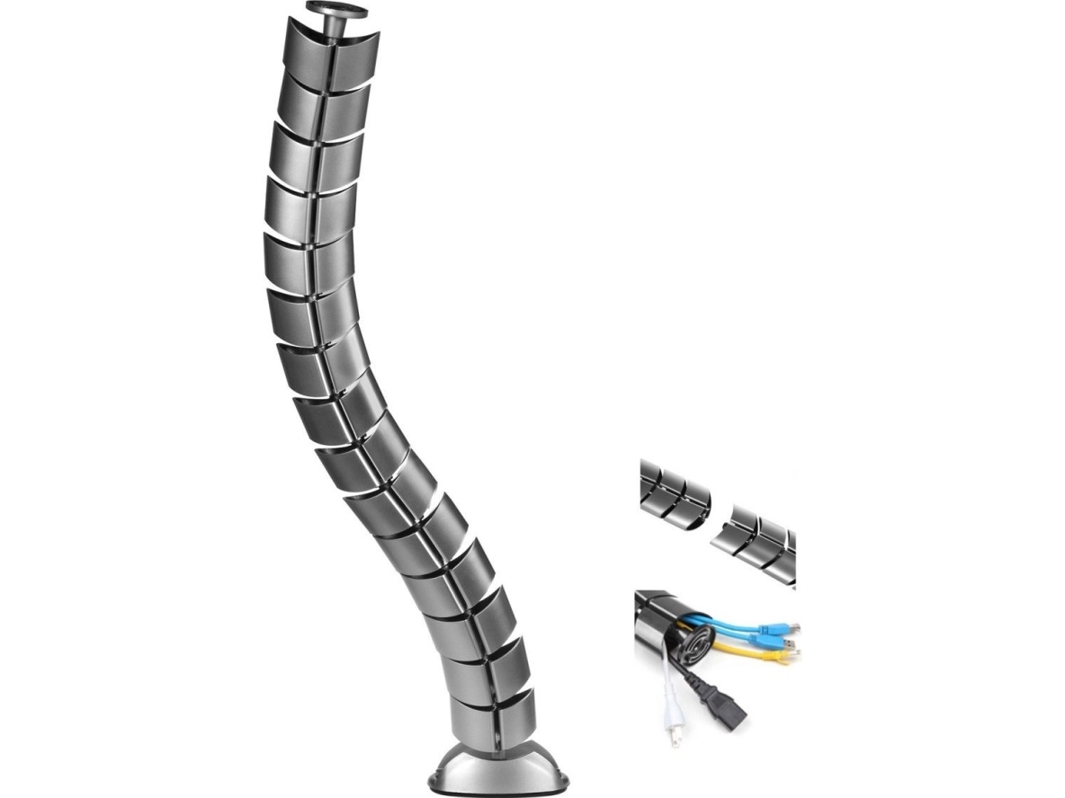 Maclean Mc-768S Maclean Mc-768S Cable Organizer Desk Cable Protector Silver