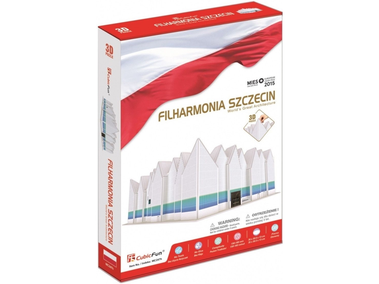 Cubicfun Puzzle 3D Szczecin Philharmonic 98 Elementer