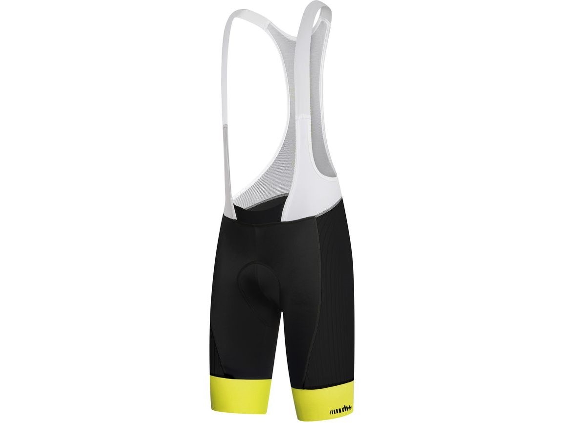 Rh+ Rh+ Hero Bibshorts Black-White Black-White-Yellow R. L (Ecu0327)